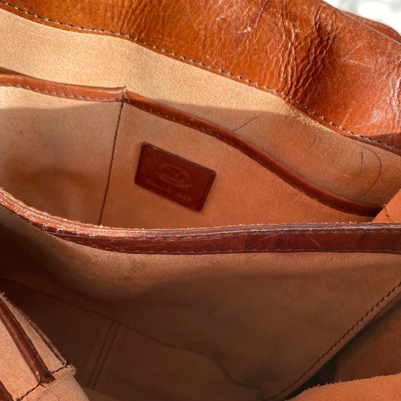 The Bridge Equestrian Vintage Brown Satchel - Picture 4 of 4